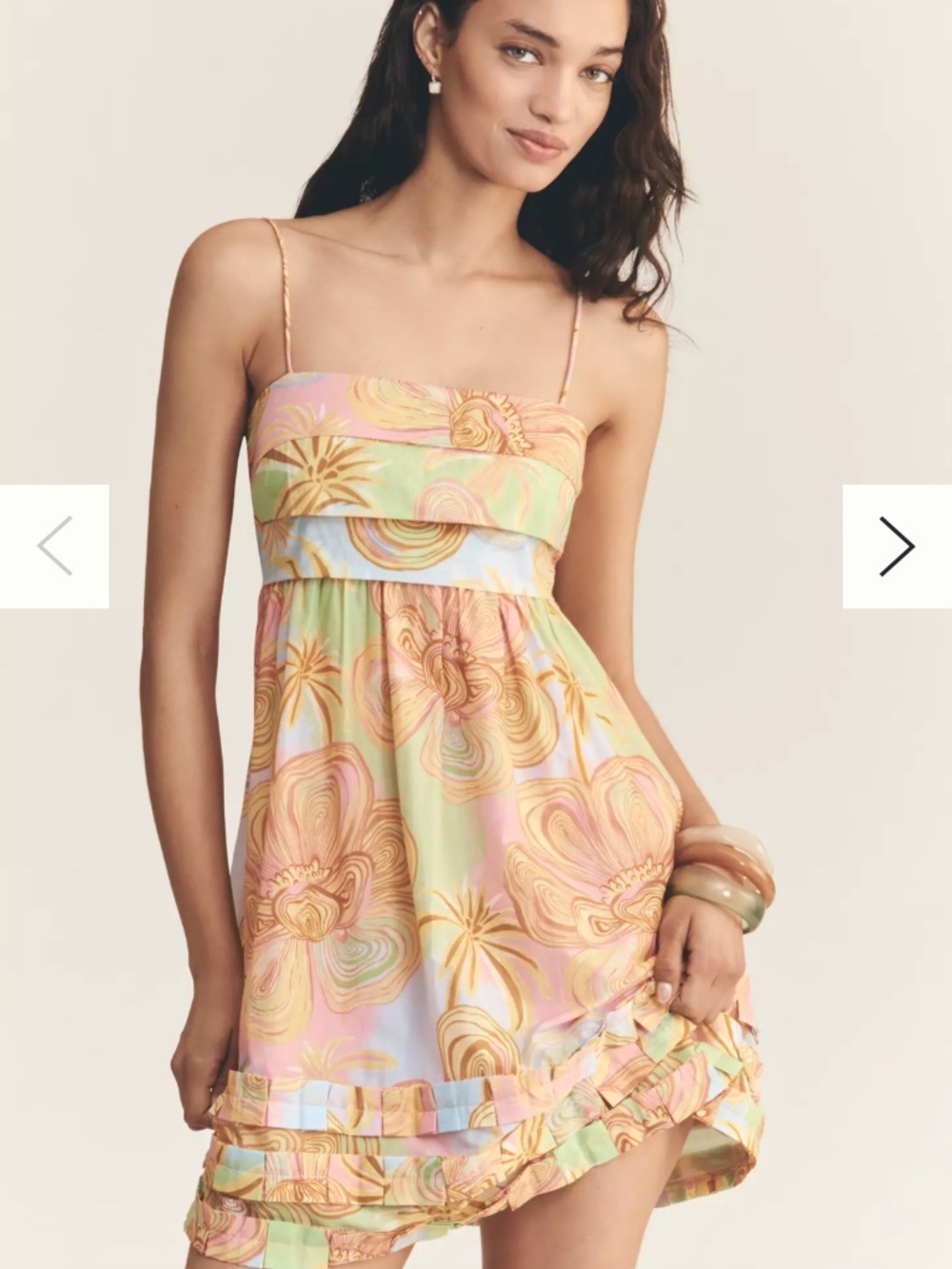 Farm Rio x Anthropologie Sleeveless Printed Mini Dress NWT